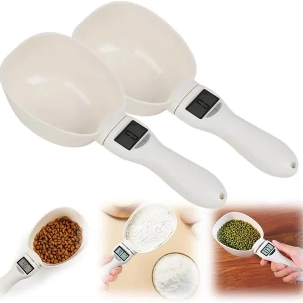 Digital Measuring Spoon, Weighing Spoon Scale 800g / 0.1g High Precision with LCD Screen（2pcs）