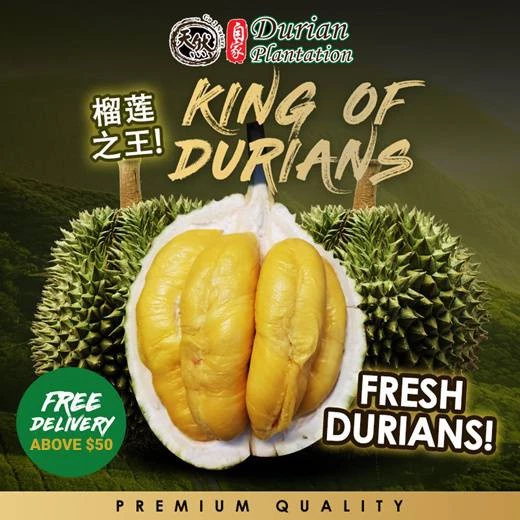[Durian Plantation]De-husk pack 400g/1kg Delivery   （Refundable if spoiled）